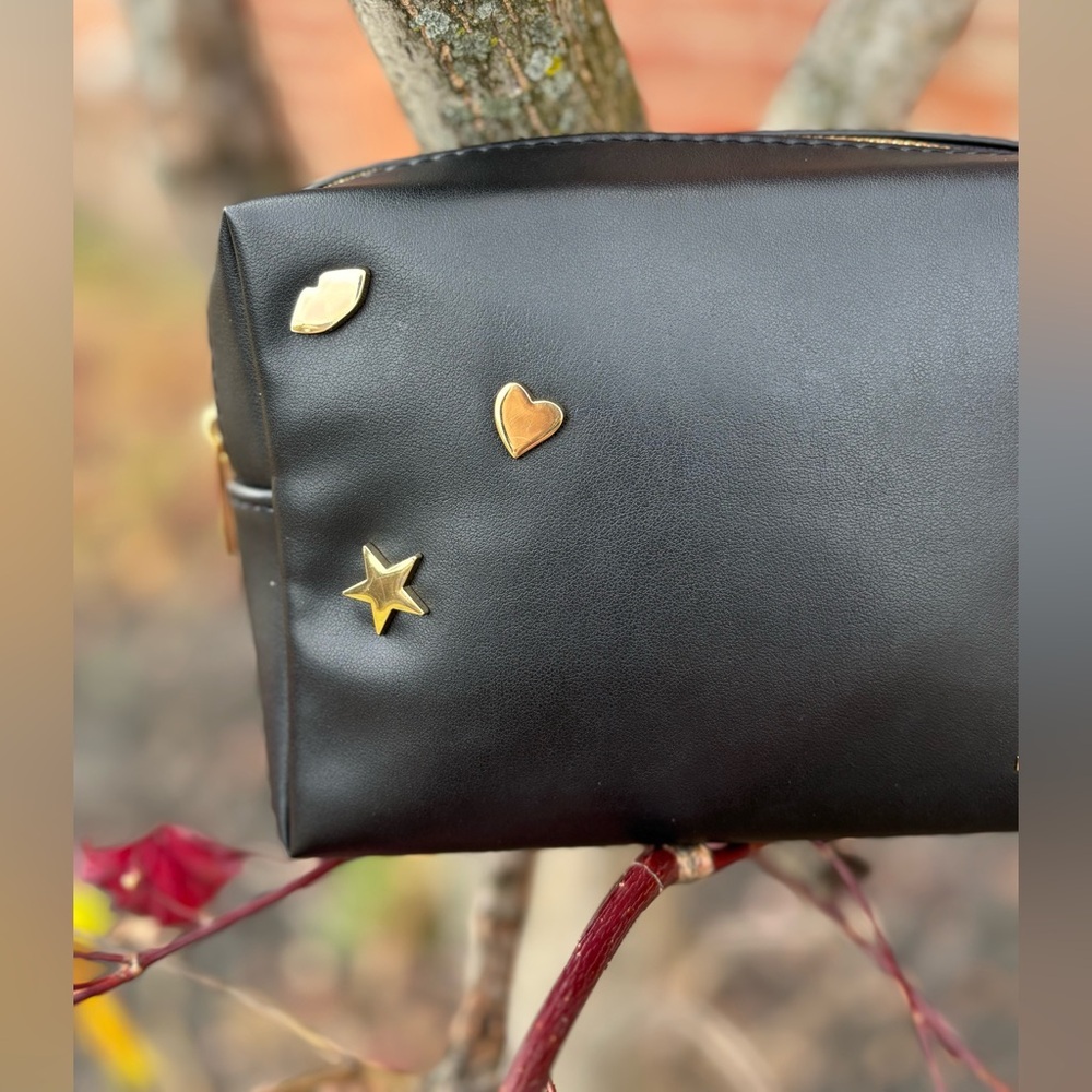 Yves Saint Laurent Black Cosmetic Bag with Gold Charm Accents! Limited edition - Picture 3 of 9